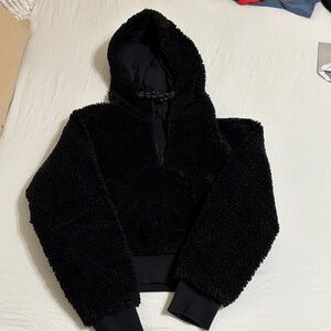 Authentic Lulu Fleece Cropped Hoodie
